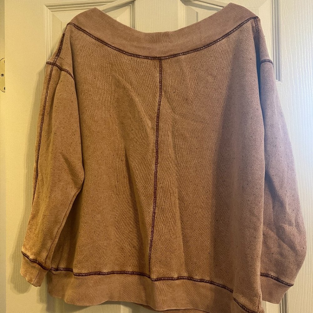 Anthropologie Rust Pink Sweater